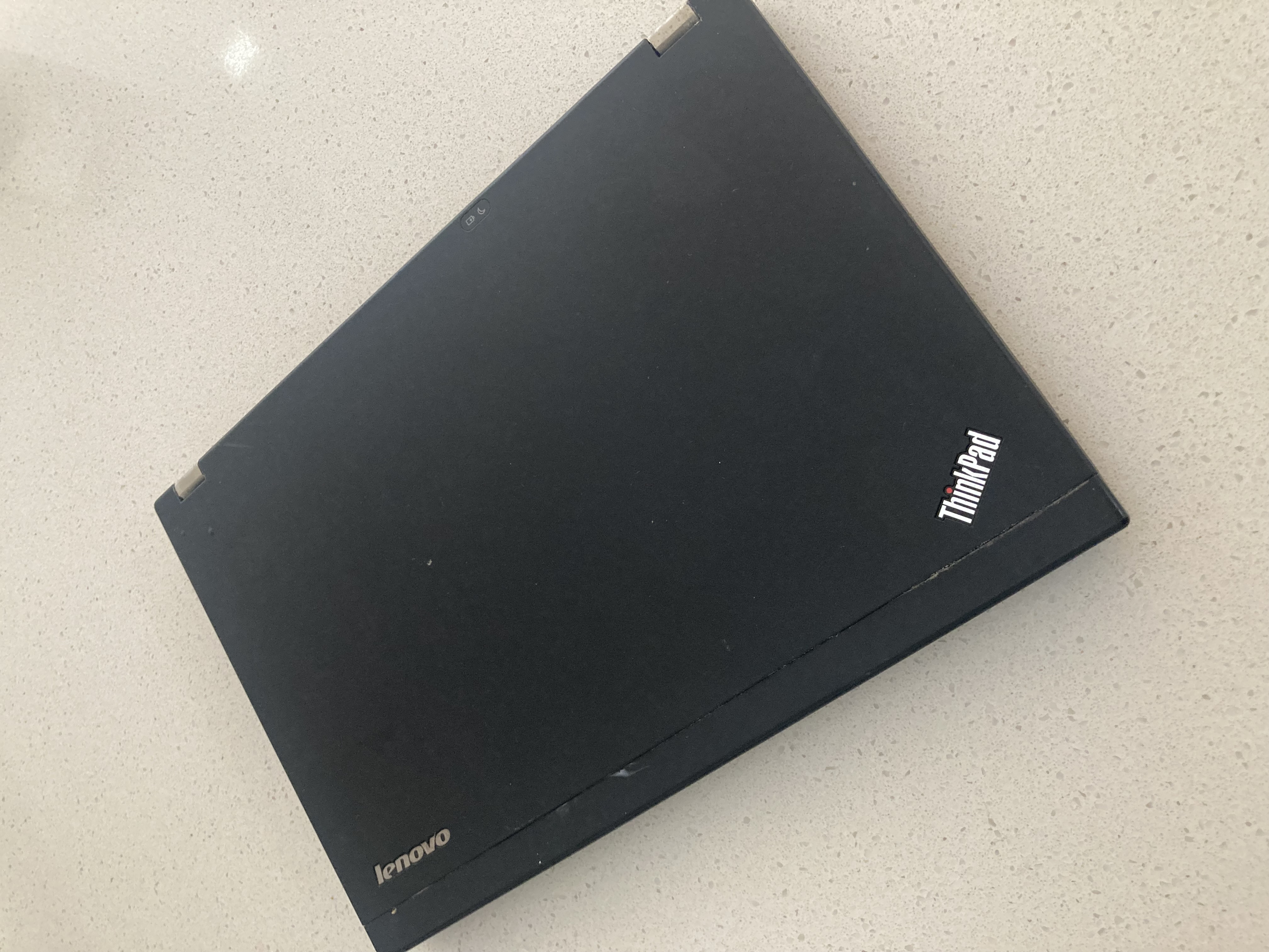 The thinkpad x230 with the lid
closed